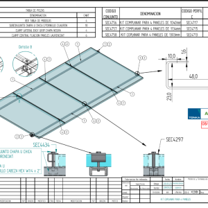 CONJ CLAMP LATERAL CHAPA TRAPEZOIDAL