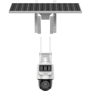 Kit de Cámara IP Domo PT con panel Solar 4MP y 4G DS-2DE2C400IWG-K/4G/C09S20(2.8mm)O-STDLA