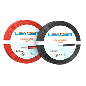 Cable Solar LEADER 4mm Negro X 10metros