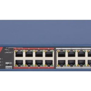 Switch PoE no gestionado de 16 puertos Fast Ethernet