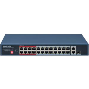Switch PoE no gestionado de 24 puertos Fast Ethernet