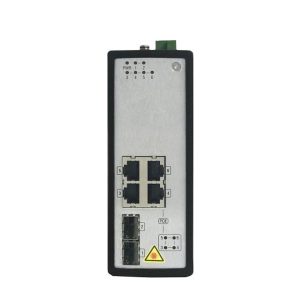 Switch industrial PoE no gestionado Gigabit de 4 puertos
