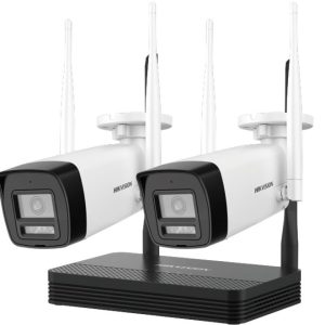 Kit de cámara tipo bala WiFi NVS de 2MP H.265 con dos cámaras tipo bala